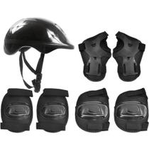 Kit Proteção Infantil - 4 Peças - Dm Toys - PRETO