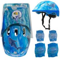 Kit Proteção Infantil Absolute kids Shake - Capacete, Joelheiras, Cotoveleiras Kit Proteção Infantil Absolute kids Shake - Capacete, Joelheiras, Cotoveleiras