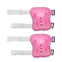 Kit Proteção Infantil Bike Patins 6 Peças OEX KP10 Rosa