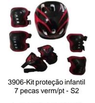 Kit Proteção Infantil Capacete Para Bicicleta Patins Skate