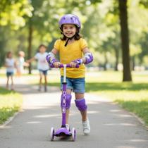 Kit Proteção Infantil com Capacete Joelheira Cotoveleira e Punho Segurança para Patins Bike Skate e Patinete Kit Proteção Infantil com Capacete Joelheira Cotoveleira e Punho Segurança para Patins Bike Skate e Patinete