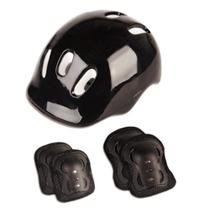 Kit Proteção Infantil Patins Skate Bicicleta Preto Rollers - Fenix Brinquedos