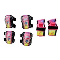 Kit Proteção Infantil Skate Patins Bicicleta Trolls Disney