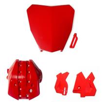 Kit Proteção Motor Quadro Number Plate Biker Honda Crf 250f