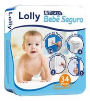 Kit Proteção Para Bebês 34 Peças Tomada, Quina, Trava, Porta - Lolly