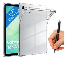 Kit Proteção Para Galaxy Tab A11 8.7 - Película + Capinha + Caneta Kit Proteção Para Galaxy Tab A11 8.7 - Película + Capinha + Caneta