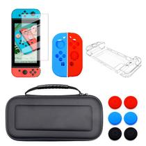 Kit Proteção Para Nintendo Switch 10 em 1 - Case Capa Película Grips Caps