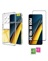 Kit Proteção Para Poco X6 Pro Capa Case Capinha TPU Flexivel+ Pelicula 3D Vidro Temperado Kit Proteção Para Poco X6 Pro Capa Case Capinha TPU Flexivel+ Pelicula 3D Vidro Temperado