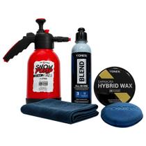 Kit Proteção Premium Carnauba Polidor Cera Snow Foam