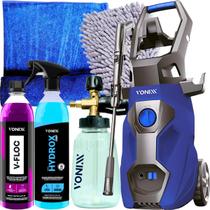 Kit proteção shampoo lava auto concentrado v floc hydrox hidrorrepelencia selante alta proteção lavadora alta pressão canhão de espuma snow foam vonix