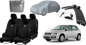 Kit Proteção Stilo 02-10: Capa de Couro, Capa de Cobertura e Limpador de Parabrisa