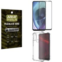 Kit Proteção Total Moto G71 Com Capa E Película 3D