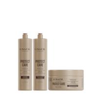 Kit Protect Care Profissional Shampoo 1L + Condicionador 1L + Máscara 240g Hidratação, Nutrição e Reparação Capilar Kit Protect Care Profissional Shampoo 1L + Condicionador 1L + Máscara 240g Hidratação, Nutrição e Reparação Capilar
