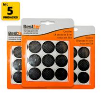 KIT Protetor Adesivo Redondo contra Batidas de Portas 3cm Bestfer 18 Peças- 05 Unidades