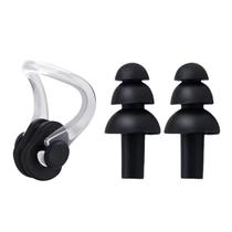 Kit Protetor Auricular Tampão Ouvido Clip Nasal Natação Piscina Mar Mergulho Com Estojo Kit Protetor Auricular Tampão Ouvido Clip Nasal Natação Piscina Mar Mergulho Com Estojo