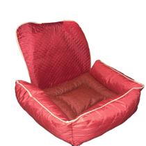 Kit Protetor Banco Toddy Pequeno Colchonete Liso Vermelho