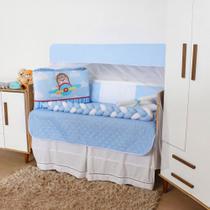 Kit Protetor Berço Americano Sublimado Menino Menina Trança 10 Peças