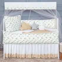 Kit Protetor Berço Completo Americano Estampado Algodão 8 peças