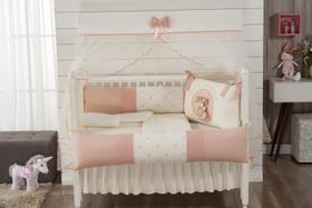 Kit Protetor Berco Menina 9 Pçs Americano- Ursinha Clarinha