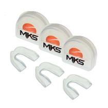 Kit Protetor Bucal Simples MKS de Silicone com Estojo 3 peças Kit Protetor Bucal Simples MKS de Silicone com Estojo 3 peças