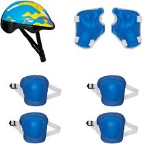 Kit Protetor Capacete Infantil Chamas Azul - Zippy Toys 6653-KJ19AZ