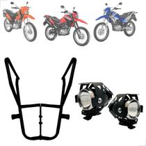 Kit Protetor Carenagem Par Farol Milha U5 NXR 125 Bros 2016 2017 2018 2019 2020 2021 2022 2023 2024 2025