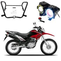 Kit Protetor Carenagem + U7 Angel Eye Bros 125 2016 2017 2018 2019 2020 2021 2022 2023 2024 2025