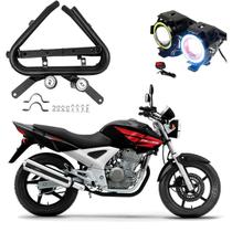 Kit Protetor Carenagem + U7 Angel Eye Honda Twister 250 2016 2017 2018 2019 2020 2021 2022