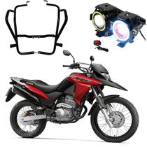 Kit Protetor Carenagem + U7 Angel Eye Honda XRE 300 2009 2010 2011 2012 2013 2014 2015 2016 2017