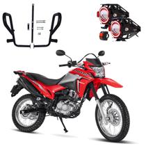 Kit Protetor Carenagem U7 Vermelho NXR 150 Bros Premium 2003 2004 2005 2006 2007 2008 2009 até 2015