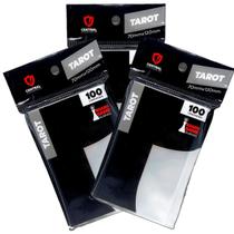 Kit Protetor Cartas 300 Sleeve Padrão Tarot Grande 70x120mm
