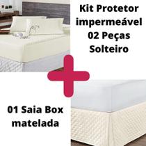 Kit Protetor Colchão Solteiro + 1 Capa Travesseiro