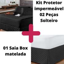 Kit Protetor Colchão Solteiro + 1 Capa Travesseiro