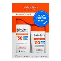 Kit Protetor Corpo Helioderm Fps 50 200g + Facial Fps 50 50g