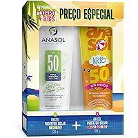 KIT Protetor Corporal Anasol FPS 50 120G + KIDS FPS50 100G