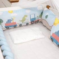 Kit Protetor de Berço 9 Peças Baby Amor Trança Estampas variadas menino e menina