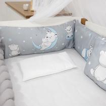 Kit Protetor de Berço 9 Peças Baby Amor Trança Estampas variadas menino e menina