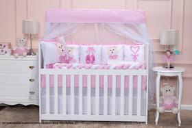 Kit Protetor de Berço Americano Menina e Menino 12 Peças