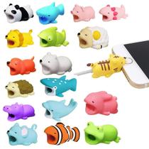 Kit Protetor De Cabo Carregador Fio Usb Bichinho