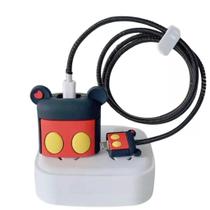 Kit Protetor De Cabo Usb E Capa Carregador Celular Minnie Kit Protetor De Cabo Usb E Capa Carregador Celular Minnie