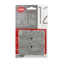 Kit Protetor de Cadeira Móveis Feltro Retangular Adesivo Clink 12 Peças Kit Protetor de Cadeira Móveis Feltro Retangular Adesivo Clink 12 Peças