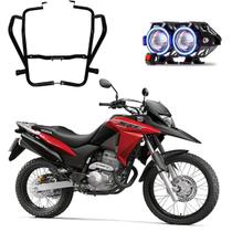 Kit Protetor de Carenagem + U7 Angel Eye Azul XRE 300 2009 2010 2011 2012 2013 2014 2015 2016 2017