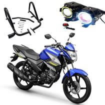Kit Protetor de Carenagem + U7 Angel Eye Fazer 150 2013 2014 2015 2016 2017 2018 2019 2020 2021