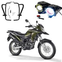 Kit Protetor de Carenagem + U7 Angel Eye Honda XRE 190 2016 2017 2018 2019 2020 2021