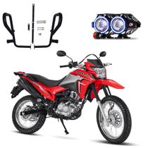 Kit Protetor de Carenagem U7 Azul NXR 150 Bros Premium 2003 2004 2005 2006 2007 2008 2009 até 2015