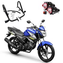 Kit Protetor de Carenagem + U7 Vermelho Fazer 150 2013 2014 2015 2016 2017 2018 2019 2020 2021