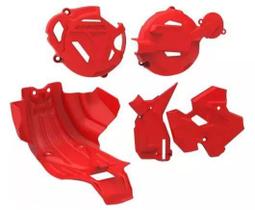 Kit Protetor De Carter Quadro Tampa De Motor Anker Crf250f