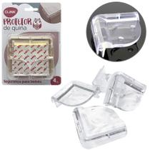 Kit Protetor de Silicone para Quinas de Moveis com 4 Peças 4,5x4,5 cm