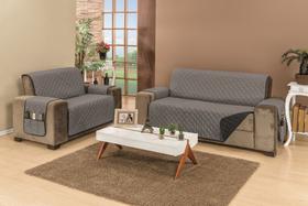 Kit Protetor De Sofá Dupla Face 2 E 3 Lugares Matelado Manu Várias Cores