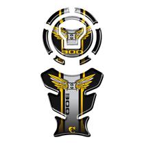 KIT PROTETOR DE TANQUE ADESIVO MOTO HONDA XRE 190cc 300cc 2025/26 Amarelo KIT PROTETOR DE TANQUE ADESIVO MOTO HONDA XRE 190cc 300cc 2025/26 Amarelo